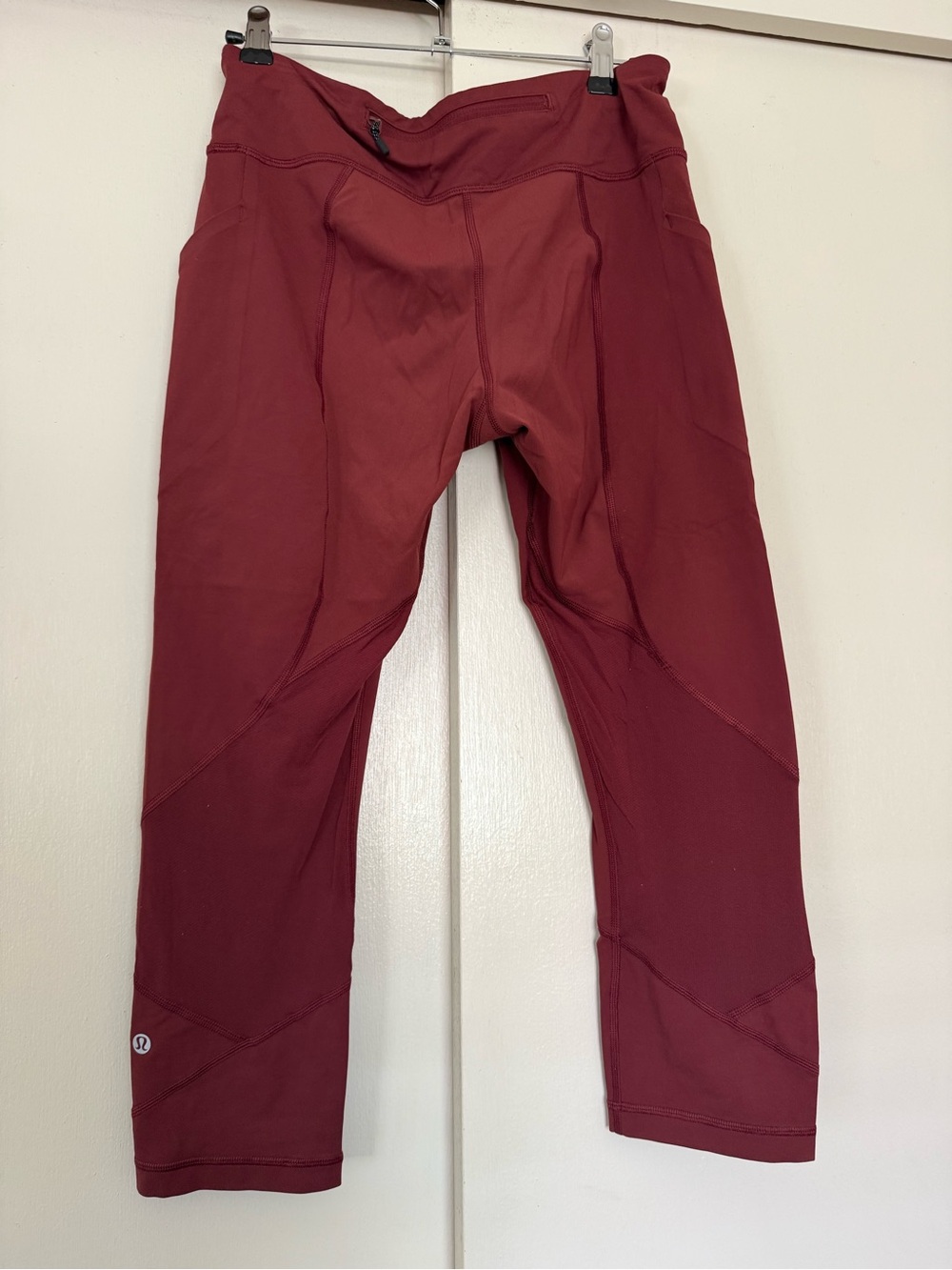 Lululemon Maroon Performance Active Capris